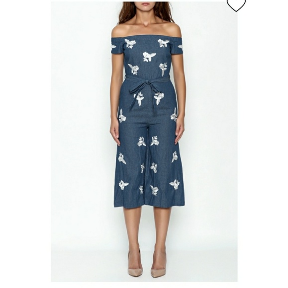 English factory embroidered jumpsuit xs - Picture 2 of 3